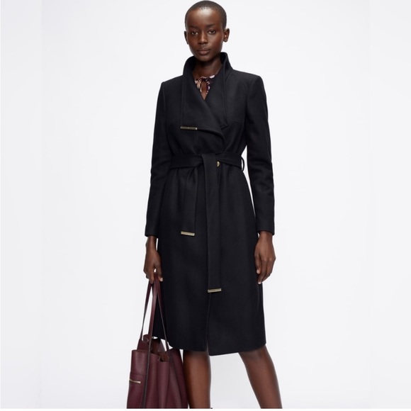 Ted Baker Wool Wrap Coat - Picture 11 of 12